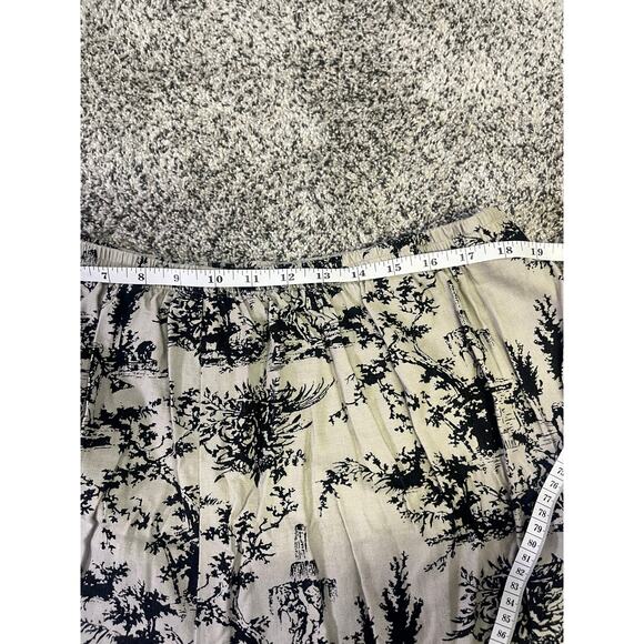 Country Wear Toile Pants 3X Linen Rayon Pull-On Cottagecore Coastal Grandma - Picture 4 of 8